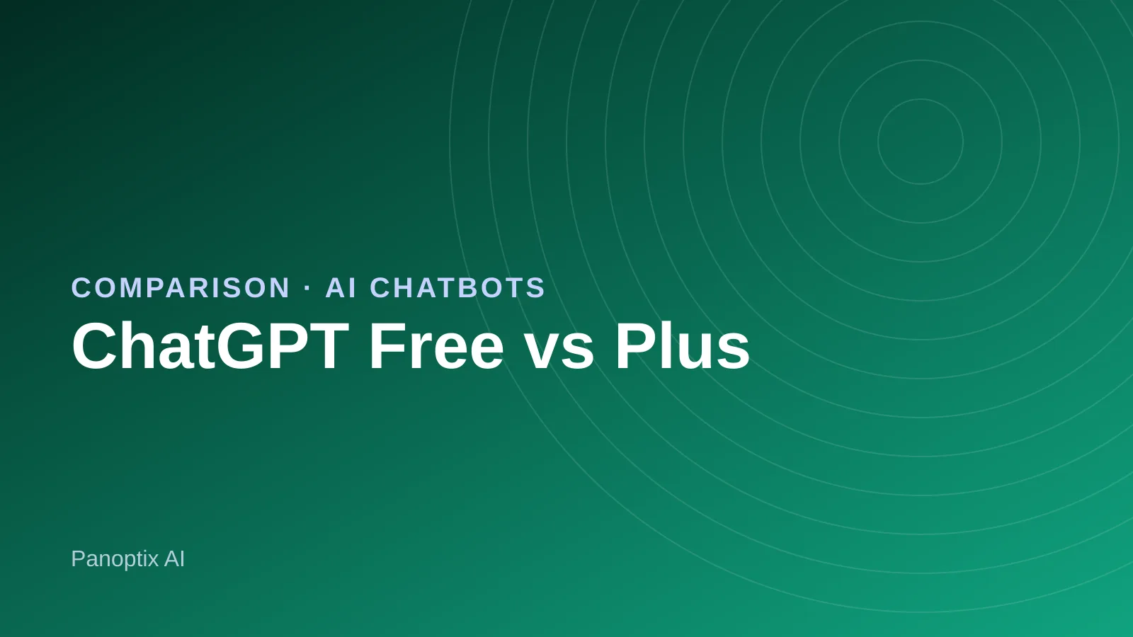 ChatGPT Free and ChatGPT Plus plans shown side by side